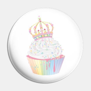 sugary cupcake with candy candy crown Pin