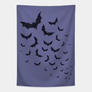 Swirly Bat Swarm Tapestry