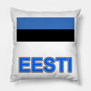 The Pride of Estonia - Estonian Flag and Language Pillow