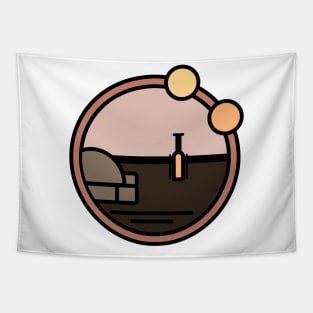 SW Circle Tatooine Tapestry