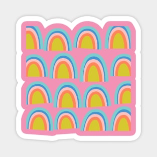 Colorful Rainbow Pattern Magnet
