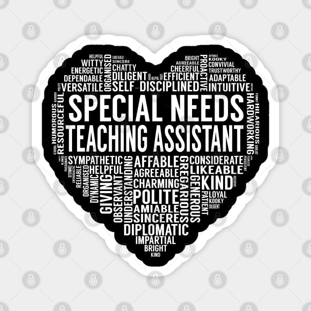 Special Needs Teaching Assistant Heart Magnet by LotusTee