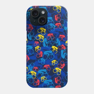 cyclist pattern Phone Case