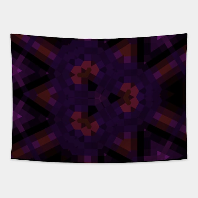 Kaleidoscope of Magical Geometric Shapes Tapestry by Peaceful Space AS