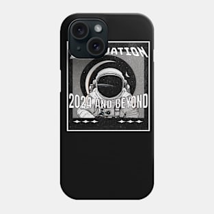 Graduation 2024 and Beyond Astronaut Eclipse space and stars Phone Case