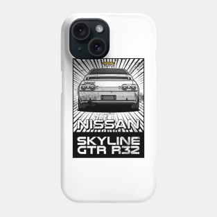 Nissan Skyline GTR R-32 JDM Anime Manga Phone Case