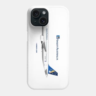 Illustration of Ansett Australia Airbus A320 Phone Case