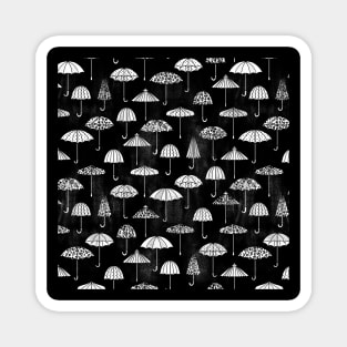 Black and White April Showers Magnet