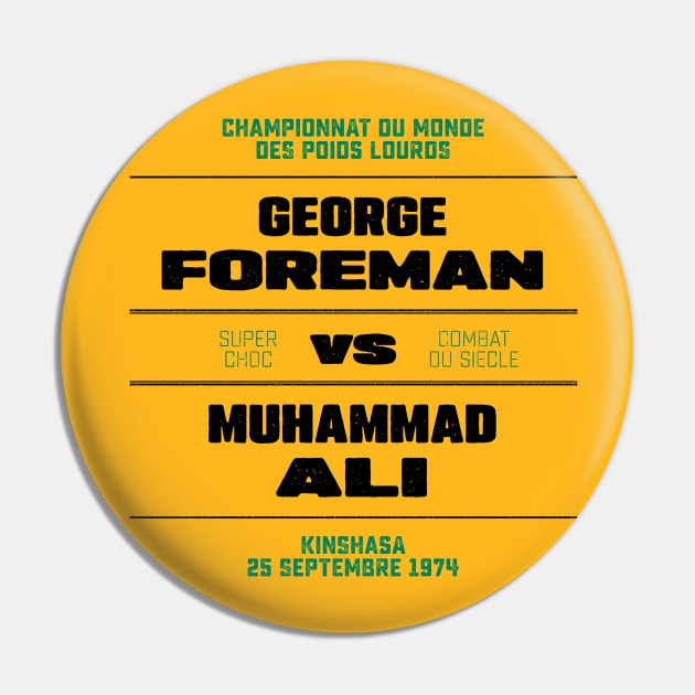 Ali vs Foreman 1974 Pin by attadesign