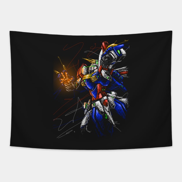 God gundam Tapestry by Shawngkolon