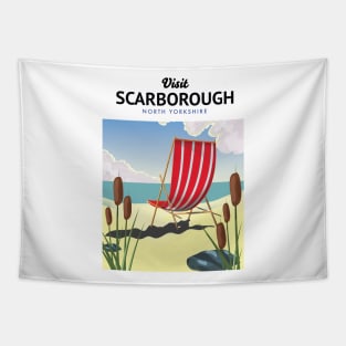 Scarborough North yorkshire seaside travel poster Tapestry