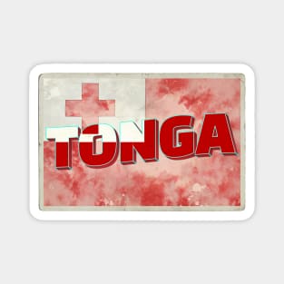 Tonga vintage style retro souvenir Magnet