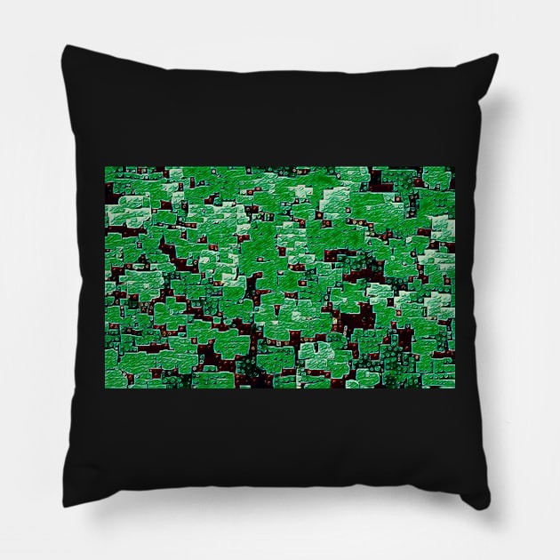 Clover Bricks 2 Pillow by Tovers