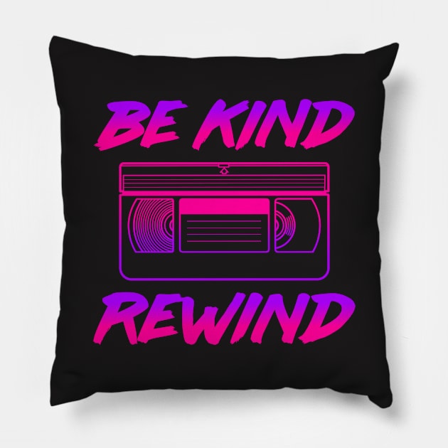 80s Shirt - Be Kind Rewind Pillow by redbarron