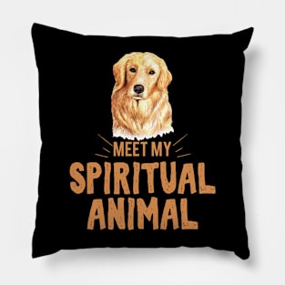 Meet my spiritual Animal Hund Pillow