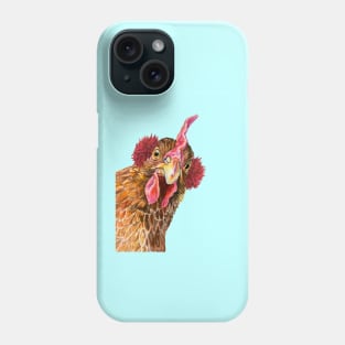 Peepen the Chicken in Earmuffs Phone Case