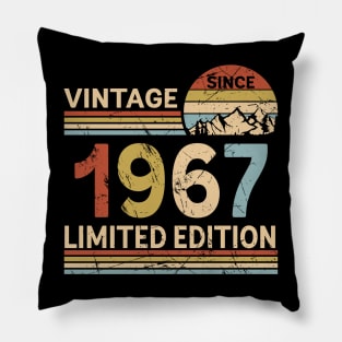 Vintage Since 1967 Limited Edition 56th Birthday Gift Vintage Men's Pillow