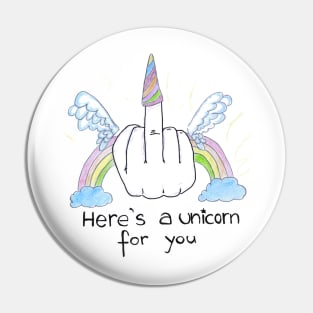 Rude Unicorn Pin