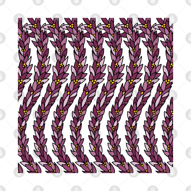 Purple Vines | Botanical Pattern by HLeslie Design