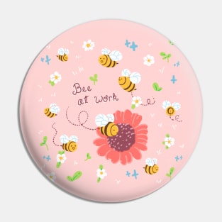 Bee at work Pin