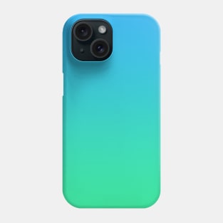 Blue to Green Gradient Phone Case