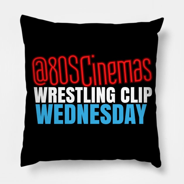 80sCinemas Wrestling Clip Wednesday Shirt 1 Pillow by The80sCinemasShop