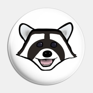 Crackers the Racoon Pin