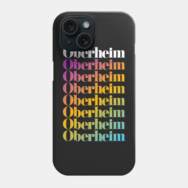 Vintage Oberheim Rainbow Logo Phone Case by bobacks