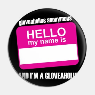Hello. My name is... (pink badge & white text) Pin