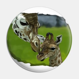 Giraffe Mother Love Pin