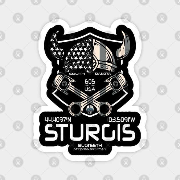 STURGIS SOUTH DAKOTA BIKER SHIRT Magnet by Bugteeth