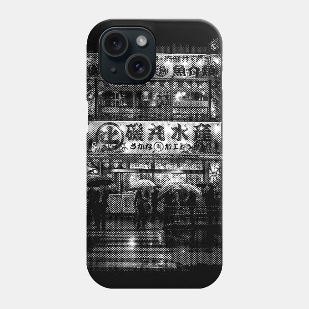 Tokyo Street Monochrome Phone Case by TKL