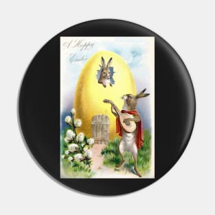 Victorian Easter Serenading Rabbit Pin