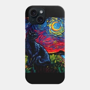 Black Cat Night 2 VERSION 2 Phone Case