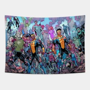 work together to save the world Tapestry