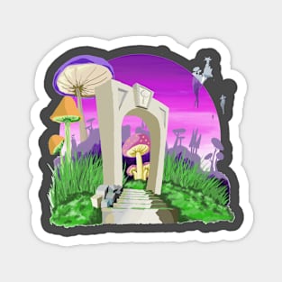 Mushroom Fortress Magnet