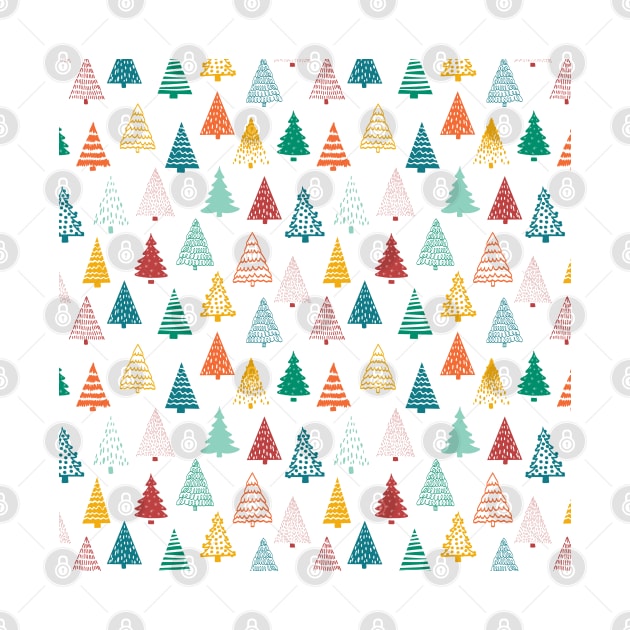 Doodle Christmas Trees by Sandra Hutter Designs