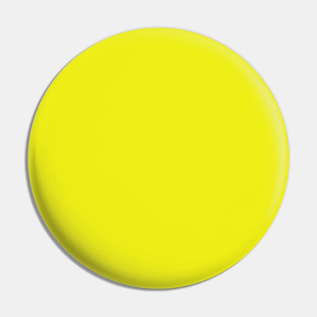 Bright Yellow Plain Solid Color Pin by squeakyricardo