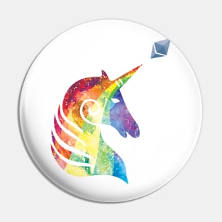 Ethereum Unicorn Rainbow Pin