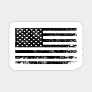 Black American Flag Magnet