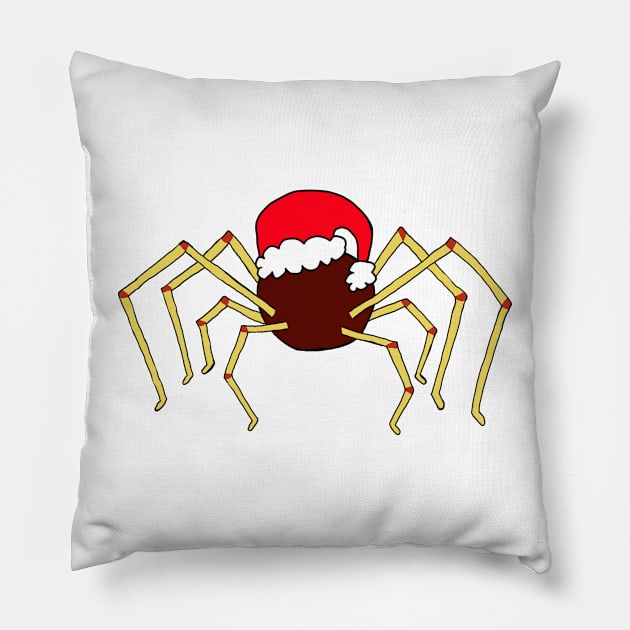 Mr ball legs with Santa hat Pillow by shellTs