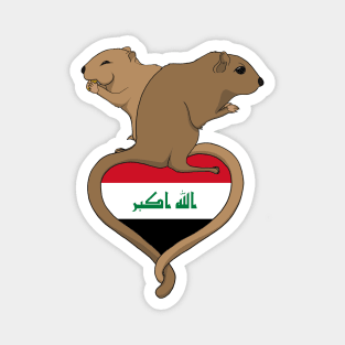 Gerbil Iraq (Light) Magnet