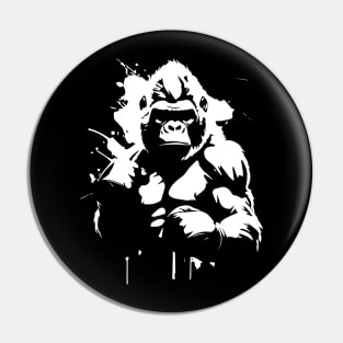 gorilla boxing Pin