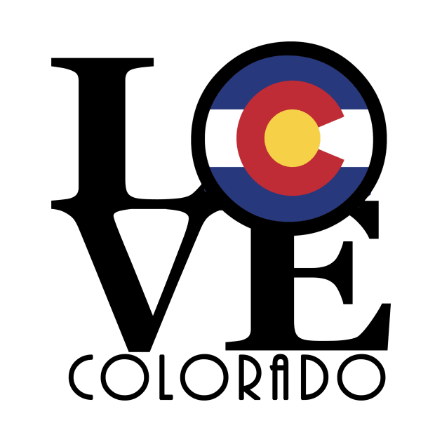 LOVE Colorado (Black Ink) by HomeBornLoveColorado