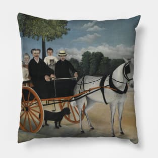 La Carriole du pere Junier by Henri Rousseau Pillow