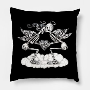 Skeletons in love. Pillow