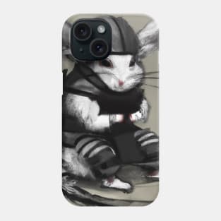 Chinchilla in a ninja costume Phone Case