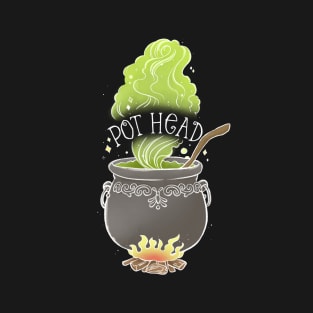 Pot Head Witch Cauldron T-Shirt