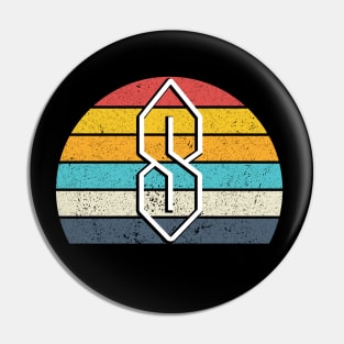 90s Colorful Cool S, Pointy S or Universal S 90s Kids School Meme Pin