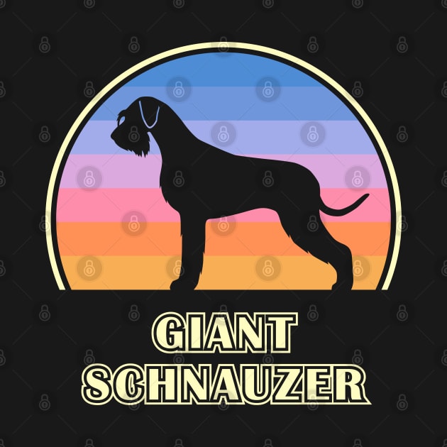 Giant Schnauzer Vintage Sunset Dog by millersye